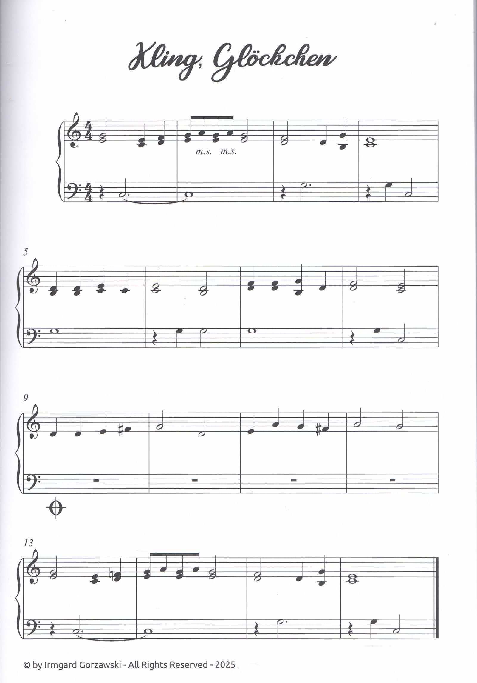 Beispielseite Himmelslieder für Harfenengel - Irmard Gorzawski