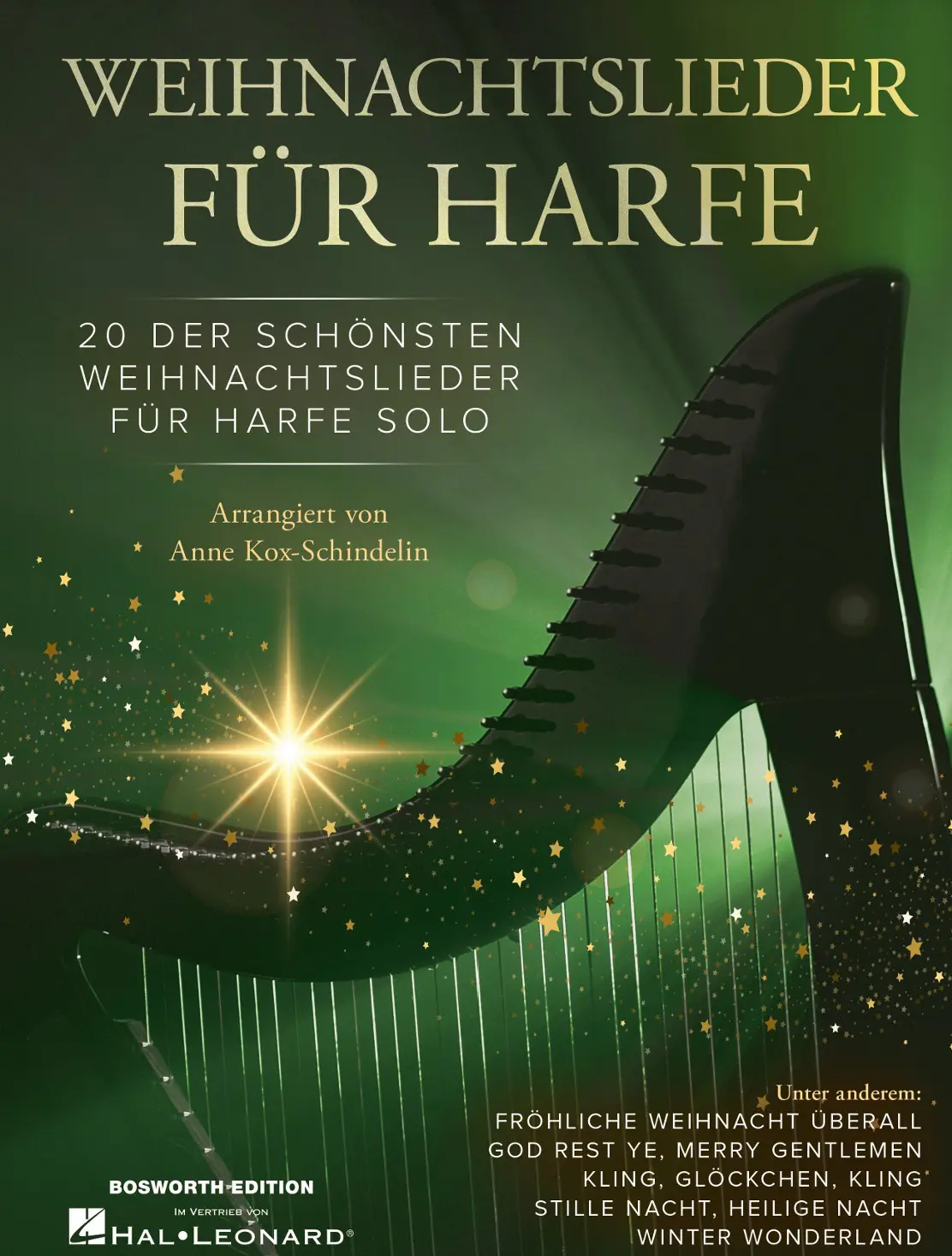 Deckblatt Weihnachtslieder für Harfe - Anne Kox-Schindelin